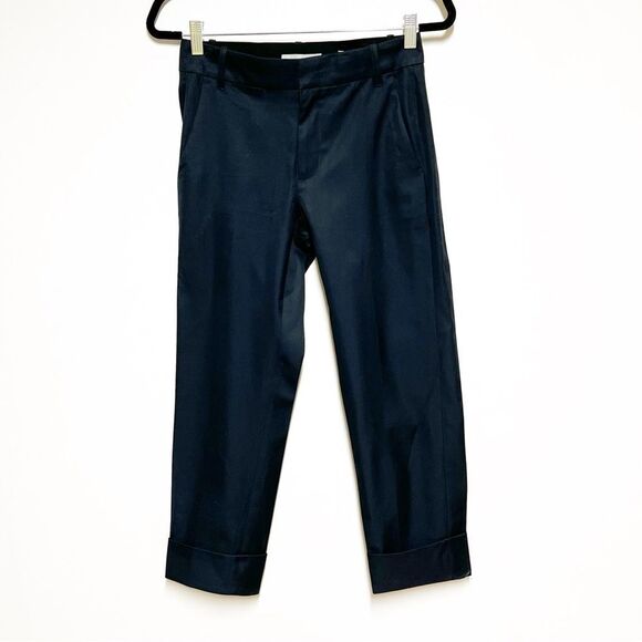 Vince Cuffed Wide Leg Straight Leg Pant in Coastal Navy Size 0 - Picture 5 of 8